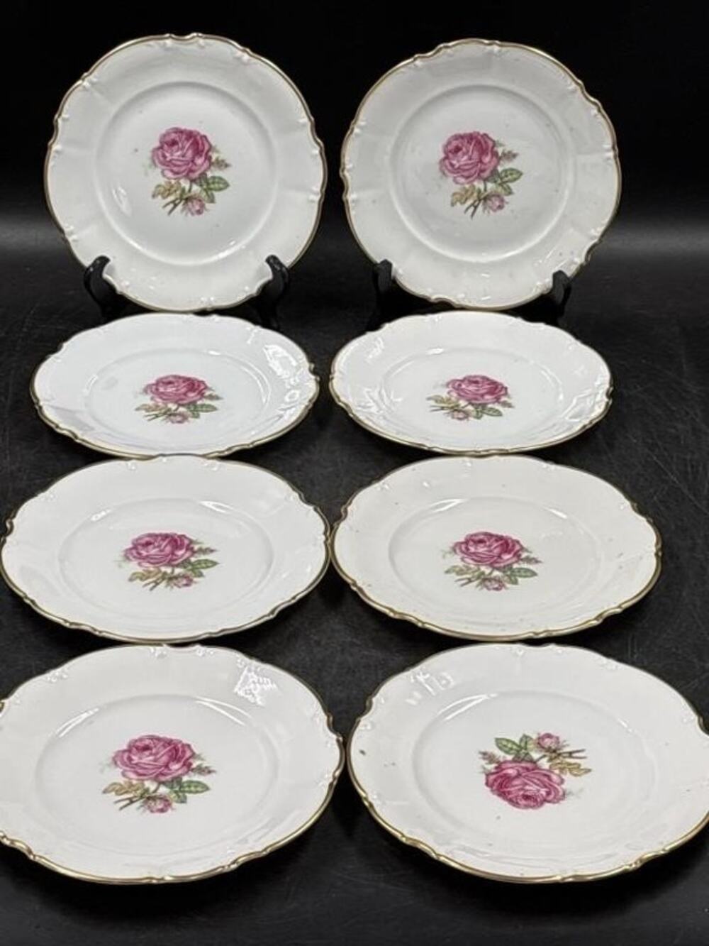 Set of 8 Vintage Hutschenreuther Selb Pasco “The Dundee” Salad Plates